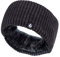 Heat Holders - Damen outdoor gestrickt strick thermo winter stirnband mit innen fleece (One Size, Geripptes Dunkelgrau)
