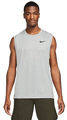 Nike Herren Pro Dri-fit Shirt, Particle Grey/Grey Fog/Htr/Black, S EU