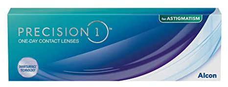 PRECISION1 Toric Tageslinsen weich | 30 Stück | BC 8.5 mm | DIA 14.5 mm | CYL 0.75 | ACHSE 40 | -04.75 Dioptrien