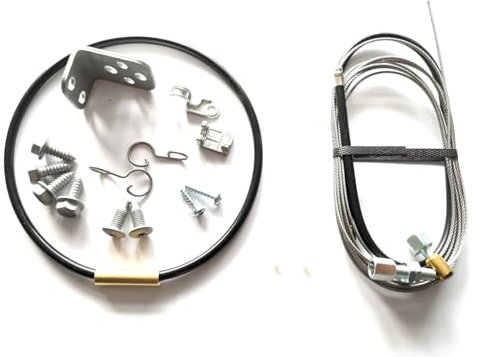 Schartec Universal Notentriegelung für Schwingtor und Kipptor für Garagentorantriebe Universal Entriegelung, Garagentor, Bowdenzug, Entriegelungsschloss,