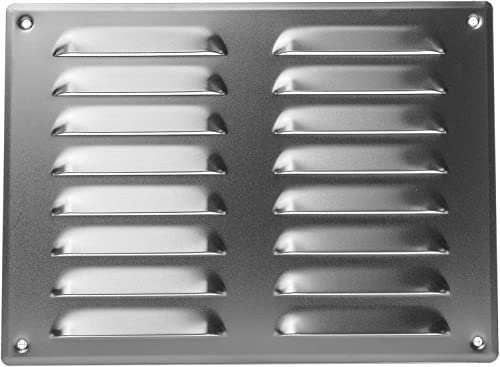 Repa Market Grille d'aération aluminium de 260 mm x 190 mm – Grilles d'air à retour en acier – pour plafond et paroi latérale – HVAC – avec écran de protection contre les insectes (26 x 19 cm)