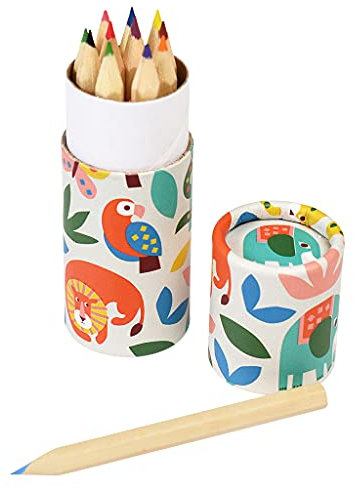 Rex London - Buntstifte in Etui Wild Wonders (12 Bleistifte)