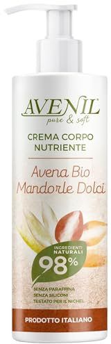 Avenil Pflegende Körpercreme mit Bio-Hafer und süßen Mandeln, 400 ml