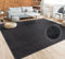 Paco Home Tappeto per soggiorno tinta unita semplice e moderno pelo corto, div. misure e colori, Dimensione:200x280 cm, Colore:Nero
