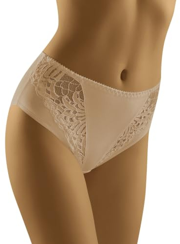 Wolbar Damen Maxi-Slip Mit Spitzeneinsatz WB51