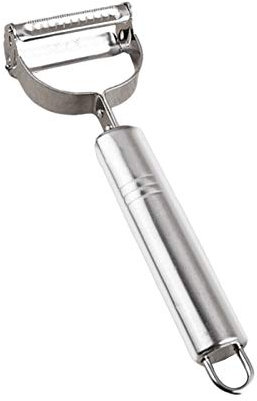 Luckxing Edelstahlschäler Sparschäler Universalschäler 2 In 1 Sparschäler Gemüseschäler Und Obstschäler Doppelklinge Für Schälen Und Streifenschnitt Für Gemüsenudeln