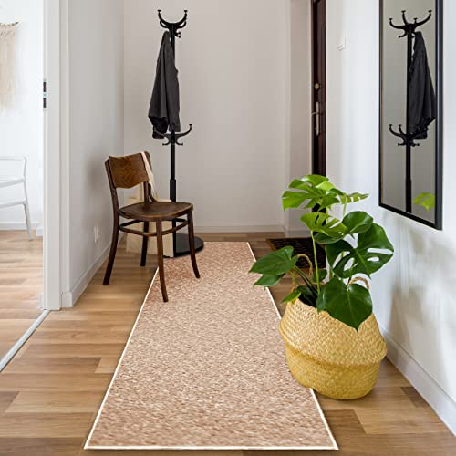 rugsx Läufer Eton für Korridor, Küche beige 80x330 cm