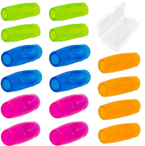 Bleistift Griffe 16 Stück Ergonomische Stifthalter für Verschiedene Stifte, BOZILY Korrekte Handschrift Haltung für Kinder Kindergarten Erwachsene Spezielle Bedürfnisse Righties oder Lefties(4 Farben)
