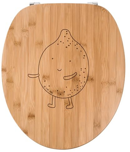 Mr. & Mrs. Panda WC Sitz Beste Freunde Zitrone - Geschenk, Klodeckel, WC-Sitz, Gute Laune, Toilette, Toilettendeckel, Tiere, lustige Sprüche,