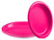 YAAVAAW 16P Hot Pink Paper Plates Party Supplies,7 Round Dessert Plate Dinner Luncheon Plates Plates Tableware Creative DIY Paper Plates Solid Color Party Plates for Kids Adult Birthday,BBQ,Picnic