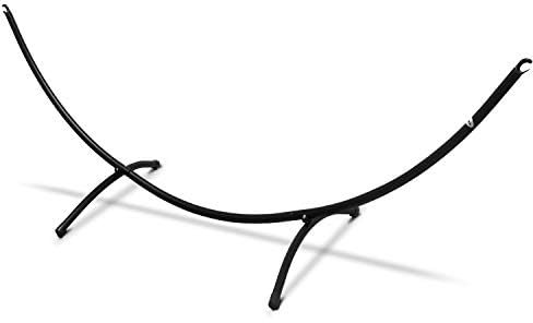 AMANKA 300 x 100 cm Cadre pour hamac d'extérieur jusqu'à 120 kg Support en métal résistant aux intempéries Armature pour hamac, chaise longue oscillante Armature pour hamac, hamac à barres