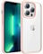 JETech Case for iPhone 13 Pro Max 6.7-Inch, Shockproof Phone Bumper Cover, Solid Color Matte TPU Frame, Anti-Scratch Clear Back (Pink)