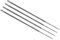 CoCud Chainsaw File, 13/64 File Teeth 9.65 Total Length, High Carbon Steel Double Cut Sharpener - (Applications: for Object Repair), 4-Pieces