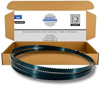 Birke® FLEXBACK & UDDEHOLM Bandsägeblätter 2240mm Breite 6-20mm für Weich- und Hartholz, NE-Schnitte... (2240x10x0,65 6ZpZ (FLEXBACK))