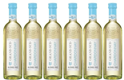 Grand Sud - Vin Blanc désalcoolisé, Chardonnay sans alcool (6 x 0,25 L)