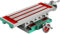 ERnonde Kreuztisch, 52 x 28 x 10 CM Metall Mini Frästisch 2-Achse Bohrtisch XY Koordinatentisch für Säulenbohrer Breite Backen Rot und Grün