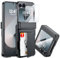 CENMASO for Galaxy Z Flip 7 FE/Z Flip 6 Case Built-in Card Holder, Z Flip 7 FE Wallet Case with Hinge Protection & Screen Protector, Shockproof Protection Case for Galaxy Z Flip 6(Black)