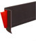 Flexible Sockelleiste aus Walnussholz, 10 cm breit, PVC, Wandsockelleiste, Zierleiste für Boden, Wand, Sockel, Kunststoff-Fußleiste, Kickboard (braun)