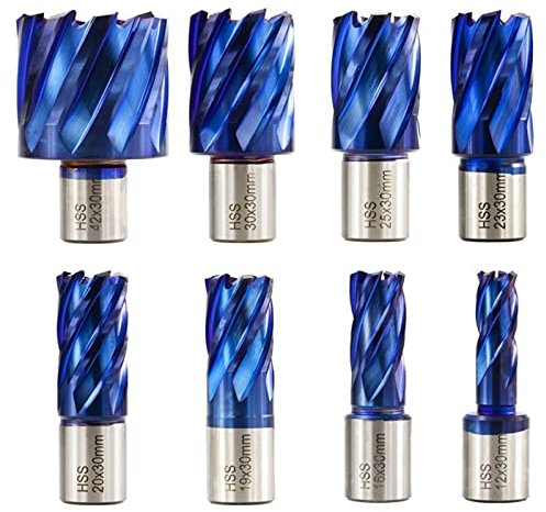 Broca De Sierra De Agujero Anular Con Vástago Weldon Broca Hueca For Taladro Magnético Herramienta De Perforación De Metal 1 Piezas(60x35mm)