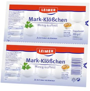 LEIMER Mark-Klößchen 200g – Markig-kraftvolle Klößchen als klassische Suppeneinlage (1 x 200g)