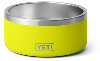 YETI Boomer 4 – Gamelle antidérapante en acier inoxydable pour chien, capacité 946 ml, jaune (firefly yellow)