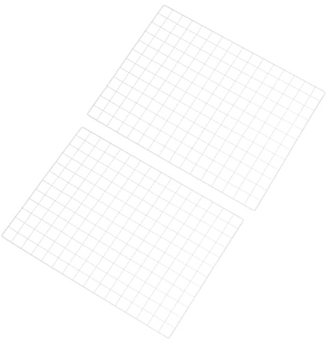 PATIKIL 80x60cm Drahtgittertafel 2 Stück Tafel Foto Bilder Notizen Anzeige Gittertafeln Hänge-Organizer Wanddekoration Für Zuhause Büro Hochzeit Weiss