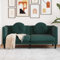 Emmtore Sofa,Polstersofa mit Kissen,Loungesofa,Designsofa für Wohnzimmer, Couch Wohnzimmersofa,Modern Samt,Dunkelgrün,2-Sitzer
