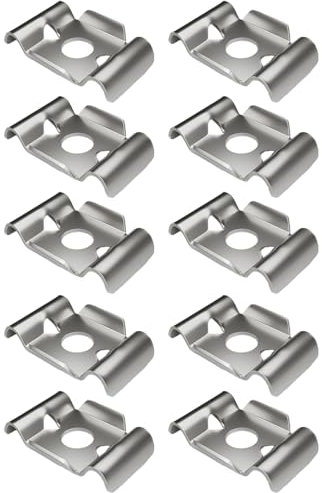 zjhukfmc Attaches Pour Grillage,10 Pièces Attaches En Acier Inoxydable Pour Fil | Jardin Clôture Allée Garage Terrasse Hommes Femmes