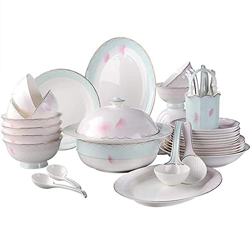 GUHPZA Assiette À Dîner Service De Table Luxueux pour Fête Ou WS, Service De Table 40 Pièces pour 8 Personnes, Plus De 45% De Réduction sur Les Repas Et