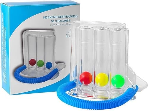 Triflow Atemtrainer,Atemtrainer Lungentrainer mit 3 Bunten Bällen | Atemtrainer für Sprachtherapie und Lungenfunktion Tiefatemtrainer mit 3-Kammer System triflow 3 Kammer Atemtrainer
