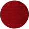 RugVista, Gabbeh Loom Two Lines, Teppich, Mittelflor, ∅ 200 cm, Rund, Gabbeh, Wolle, Flur, Schlafzimmer, Küche, Wohnzimmer, Rot, Dunkelrot