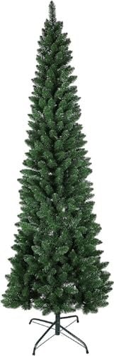 Weihnachtsbaum Slim Kiefer Grün 210 cm Oberfläche Realistische Öffnung Regenschirm 58 cm Durchmesser (Grün)