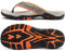 ChayChax Herren Zehentrenner Flip Flops Outdoor Sport Strand Sandalen Sommer Hausschuhe Badelatschen mit rutschfest Gummisohle,Grau Orange,46 EU