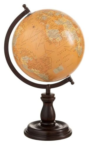 Globe Terrestre sur Pied Bois Iconic 39cm Naturel