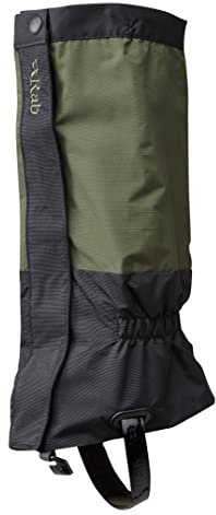 Rab Trek Gaiter Oliv-Schwarz - Leichte langlebige Gamasche, Größe M - Farbe Army