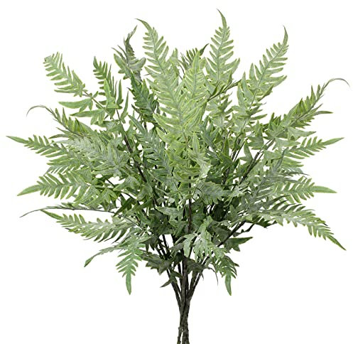 Briful Künstliche Farnzweig Boston Farnpflanzen Kunstpflanze Plastikfarnblätter Künstliche Pflanzenzweig für Innengarten Veranda Parterre Tischdekoration Blumenarrangements 76CM Lang 3 Zweigen