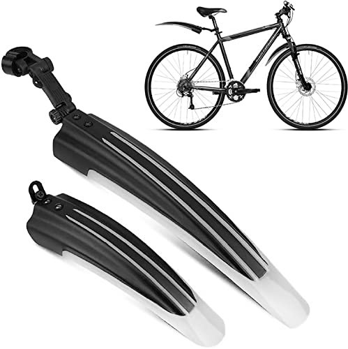 Favuit Parafango Bici, Universale Regolabile Parafanghi Bici Set 20-26 Pollici Anteriore Posteriore Parafango Bicicletta per Mountain Bike Bici da Corsa MTB