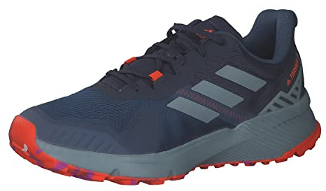 Adidas Herren Terrex Soulstride Shoes-Low (Non Football), Wonder Steel/Magic Grey Met/Impact Orange, 45 1/3 EU
