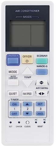 ALLIMITY Replace Remote Control fit for Panasonic Air Conditioner AC A/C A75C3826 CS-E9PKR CS-E12PKR