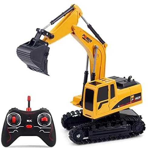 Excavadora de Control Remoto, Juguete de Arena de Ingeniería, Vehículo de Construcción, Coche de Juguete Para Niños