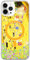Berkin Arts Compatible with iPhone 12 Pro Max Case Clear Transparent Cover [Compatible with Magsafe], Yellow Lightweight Blooming(Kiss by Gustav Klimt)