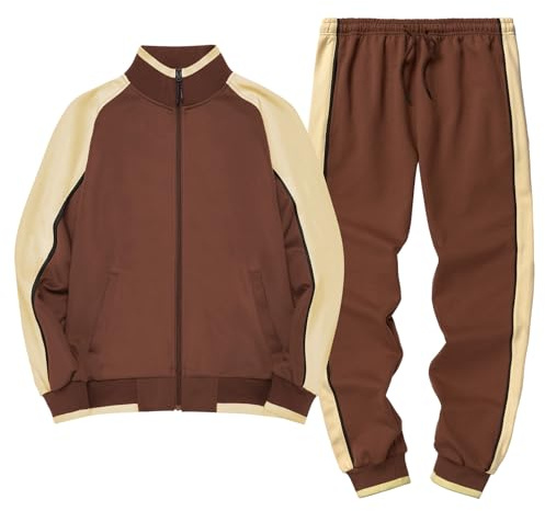 amropi Herren Trainingsanzug Jogginganzug Sportanzug Sweatjacke und Sportshose Sportbekleidung