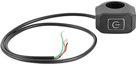 Rankomu Pulsante Interruttore Luce Manubrio Moto, Impermeabile con Indicatore LED 22 Mm 7/8 Pollici