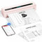 ItriAce Impresora Térmica A4 - Impresora Bluetooth M832, Impresora Sin Tinta para Oficina, Estudio, Hogar, Viajes, Compatible con Ordenadores Portátiles y Teléfonos - Rosado