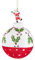 VILLA ITALIA Christbaumkugel - Glaskugeln - Glaskugel mit Weihnachtsmann 8 cm - Weihnachten - Weihnachtsbaum - Deko - Weihnachten - Christmas