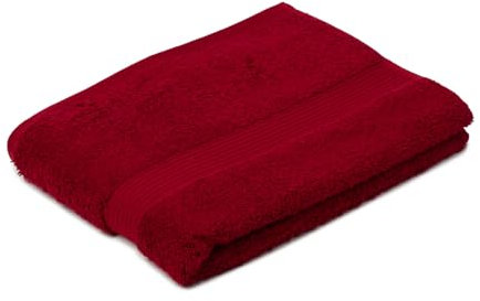 Gözze - New York Duschtuch, Weich und saugfähig, 100% Baumwolle, 70 x 140 cm - Bordeaux