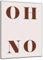 DARO Design - Wand-Bild Abstrakt OH NO auf 6mm HDF 84x56 cm - Wand-Deko Bilder Geschenk