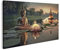 islandburner Prime Bild auf Leinwand Buddha Purnima Vesak Tag Statue Lotusblume Kerzenlicht Fluss Buddha Bilder Wandbilder Poster