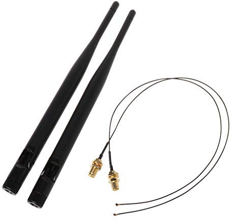 WiFi Antenne 2 4 GHz 5 GHz 6 DBi RP SMA Antennen 31 Cm/12 Zoll U.FL IPEX MHF4 Auf RP SMA Verlängerungskabel 2 Packungen/Set