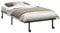 vidaXL Bettgestell ohne Matratze Klappbar Schwarz 100x200 cm Stahl, Bettrahmen, Bett, Bettrahmen klappbar, Metallbett, Bettgestell klappbar